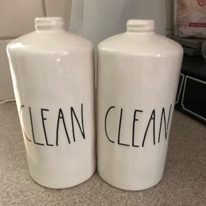 2-Rae Dunn soap dispensers NO PUMPS